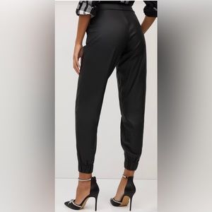NWT never worn faux leather jogger pants